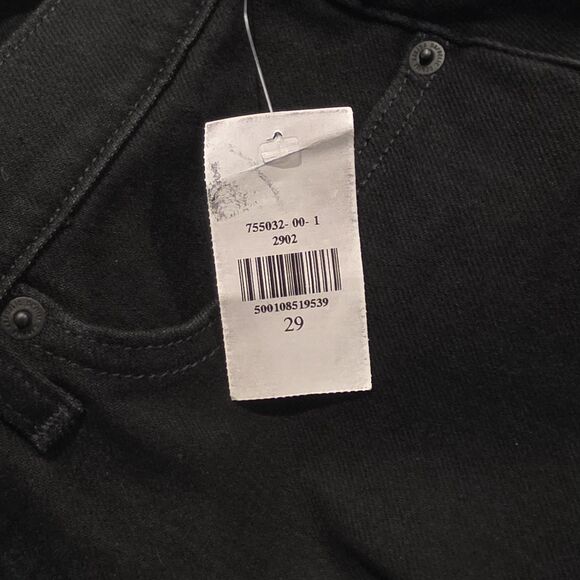 NWT Banana Republic High Rise Slim Fit Jeans 29 Black Stretch Denim Ankle Modern - Picture 7 of 8